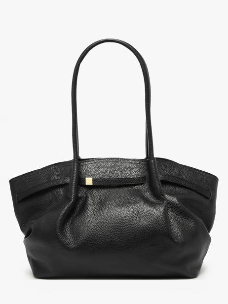 Schoudertas Caviar Leder Milano Zwart caviar CA25062