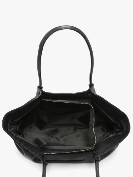 Schoudertas Caviar Leder Milano Zwart caviar CA25062 ander zicht 3