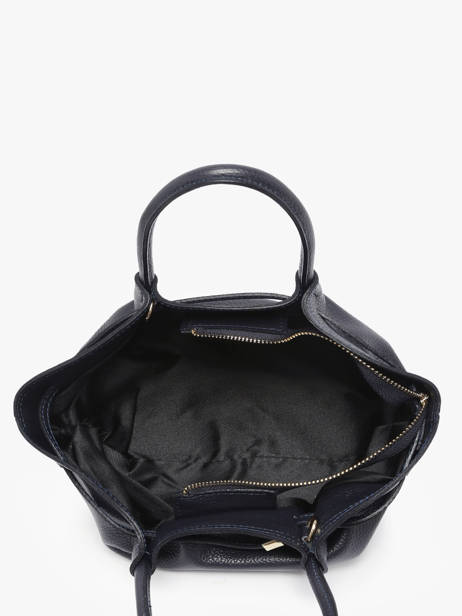 Handtassen Caviar Leder Milano Blauw caviar CA25063 ander zicht 2
