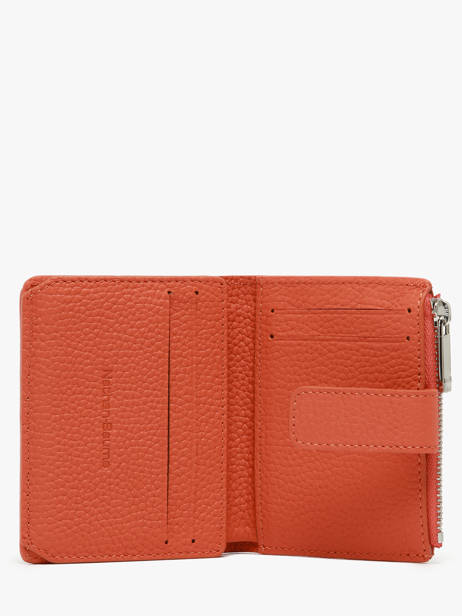 Kaarthouder Met Portemonnee Leder Nathan baume Oranje original n 102N ander zicht 1