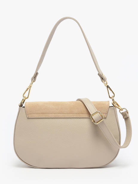 Cross Body Tas Velvet Caviar Leder Milano Beige velvet caviar VC25069 ander zicht 4