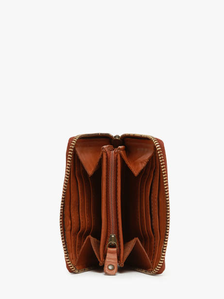 Portemonnee Texas Leder Biba Bruin heritage BT11 ander zicht 1