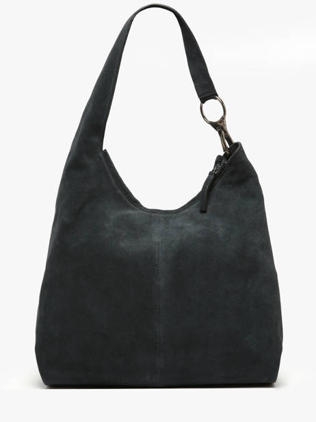 Schoudertas Leather Leder Biba Blauw leather JAP2L ander zicht 3