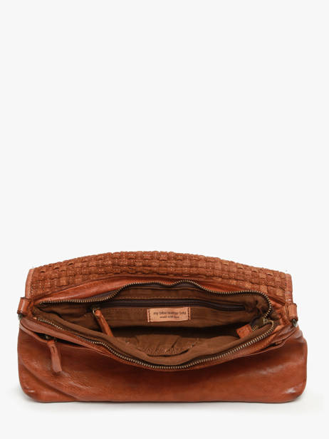Cross Body Tas Heritage Leder Biba Bruin heritage KAB8L ander zicht 2