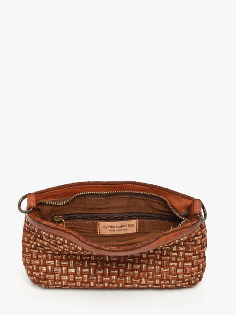 Cross Body Tas Heritage Leder Biba Bruin heritage KAB9L ander zicht 2