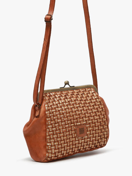 Cross Body Tas Heritage Leder Biba Bruin heritage KAB21L ander zicht 1