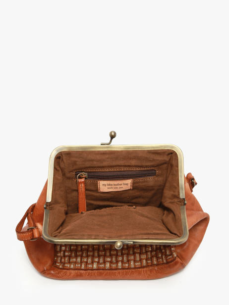 Cross Body Tas Heritage Leder Biba Bruin heritage KAB21L ander zicht 2