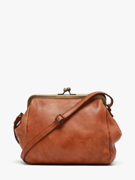 Cross Body Tas Heritage Leder Biba Bruin heritage KAB21L ander zicht 3