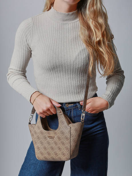 Cross Body Tas Calista Guess Beige calista SG733475 ander zicht 1