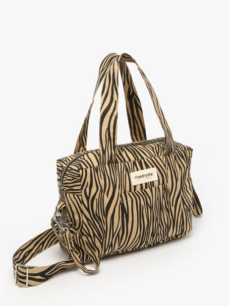 Handtas Wild Tribe Katoen Rivedroite Beige wild tribe MDARCWIL ander zicht 1