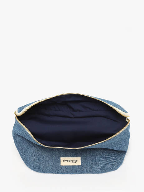 Belt Bag Custine Gerecycleerd Katoen Rivedroite Blauw timeless CUSTITIM ander zicht 3