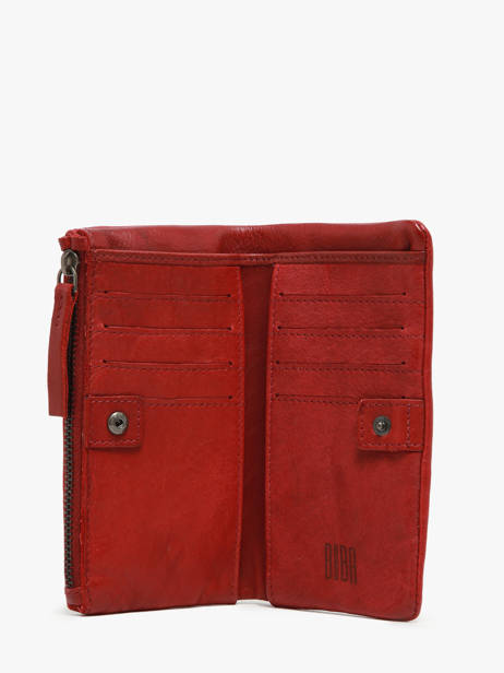 Portefeuille Leder Biba Rood heritage DON4L ander zicht 1