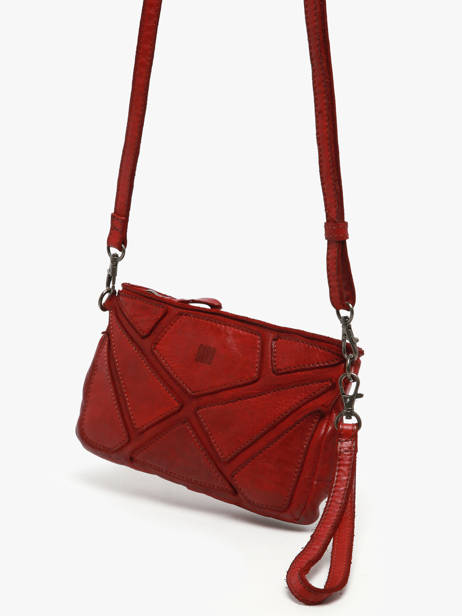 Schoudertas Heritage Leder Biba Rood heritage DON1L ander zicht 2
