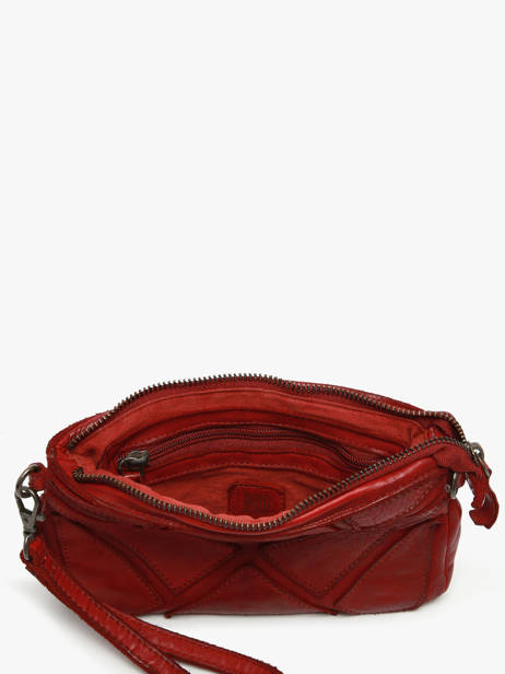 Schoudertas Heritage Leder Biba Rood heritage DON1L ander zicht 3