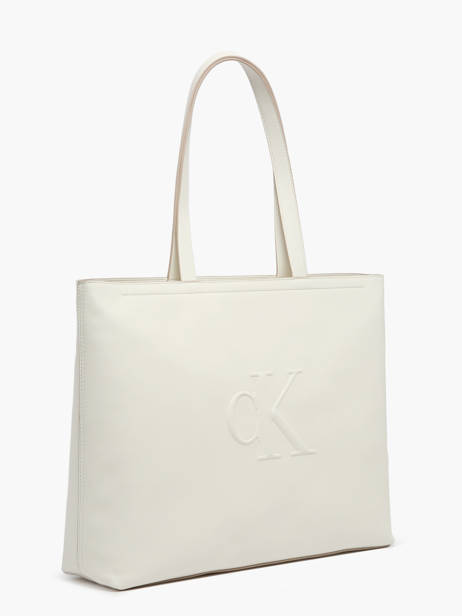 Schoudertas Sculpted Calvin klein jeans Wit sculpted 4K3070G ander zicht 1
