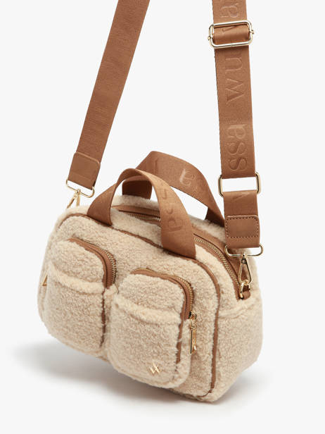 Cross Body Tas Winter Vanessa wu Beige winter MA0143 ander zicht 1