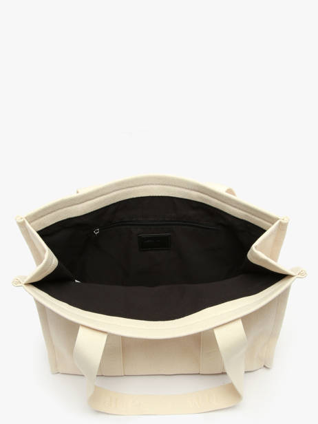 Schoudertas Cabas Katoen Vanessa wu Beige cabas MA0135 ander zicht 2