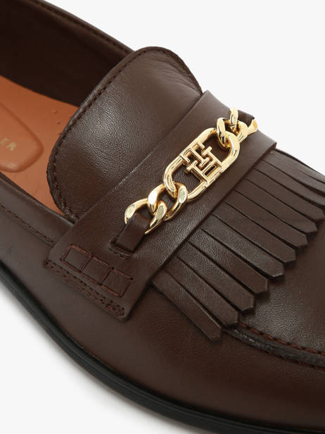 Mocassins Uit Leder Tommy hilfiger Bruin women 8971GV0 ander zicht 2