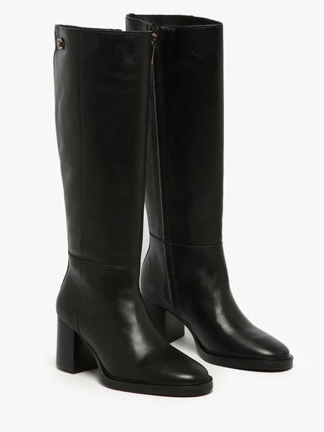 Laarzen Met Hak Uit Leder Tommy hilfiger Zwart women 8865BDS ander zicht 1