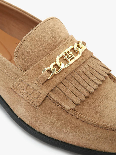 Mocassins Uit Leder Tommy hilfiger Beige women 8972RBC ander zicht 2