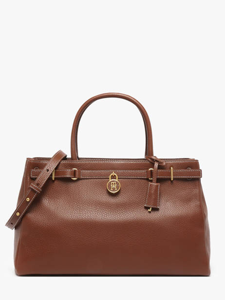 Cross Body Tas American Icon Leder Tommy hilfiger Bruin american icon AW17925
