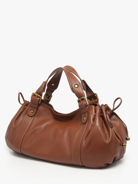 Schoudertas Icone Leder Gerard darel Bruin icone DCS01410 ander zicht 1