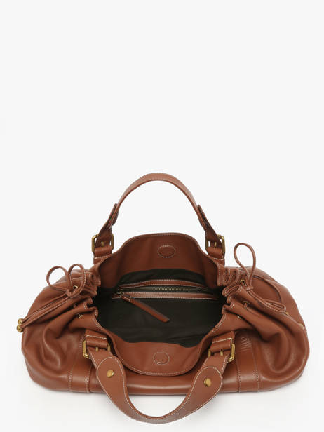 Schoudertas Icone Leder Gerard darel Bruin icone DCS01410 ander zicht 2
