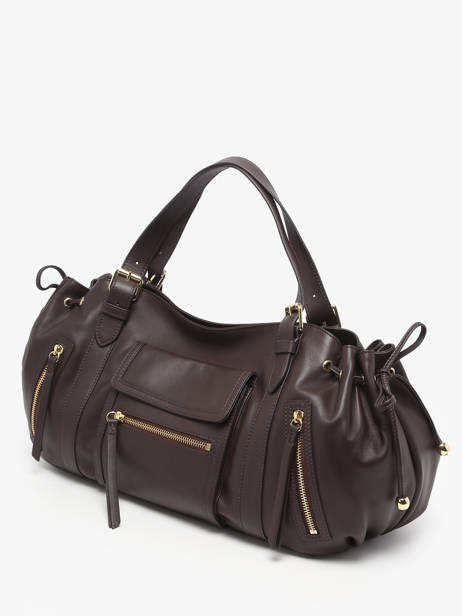 Schoudertas Icone Leder Gerard darel Bruin icone DCS30410 ander zicht 1