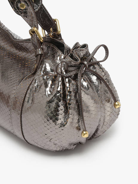 Schoudertas Serpent Leder Gerard darel Grijs serpent DCS01472 ander zicht 4
