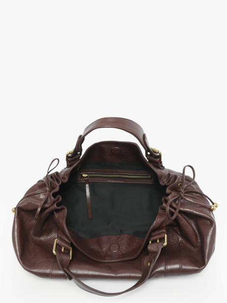 Schoudertas Froisse Leder Gerard darel Bruin froisse DCS01474 ander zicht 2