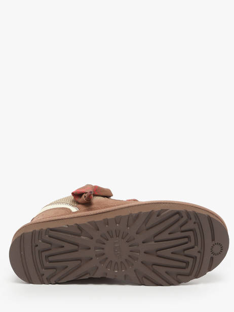 Sneakers Lowmel Uit Leder Ugg Bruin women 1144032 ander zicht 4