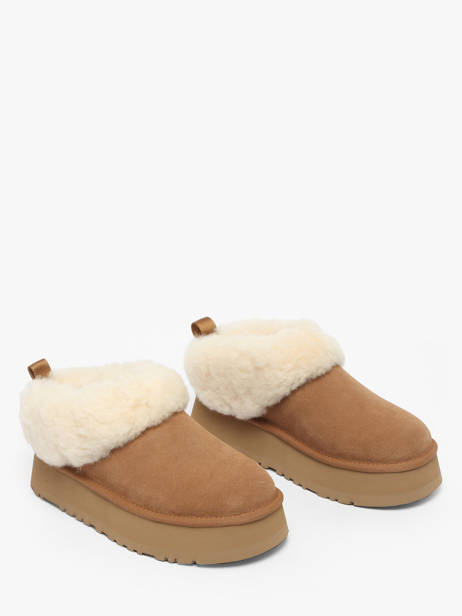 Enkellaarsjes Met Platformzool Uit Leder Ugg Bruin women 1171393 ander zicht 1