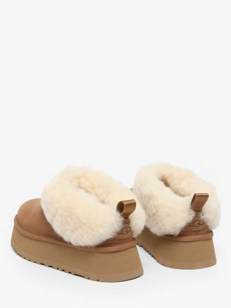 Enkellaarsjes Met Platformzool Uit Leder Ugg Bruin women 1171393 ander zicht 2