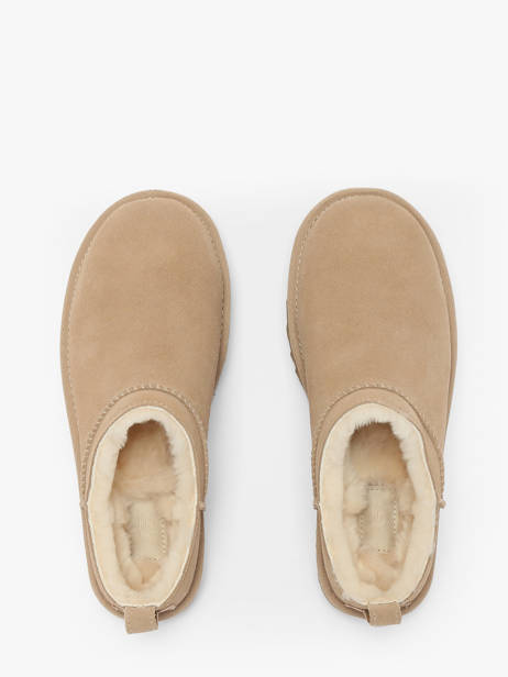 Pantoffels Uit Leder Ugg Beige women 1173891 ander zicht 3