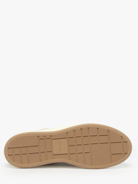 Sneakers Uit Leder Calvin klein jeans Wit men YM01354 ander zicht 4