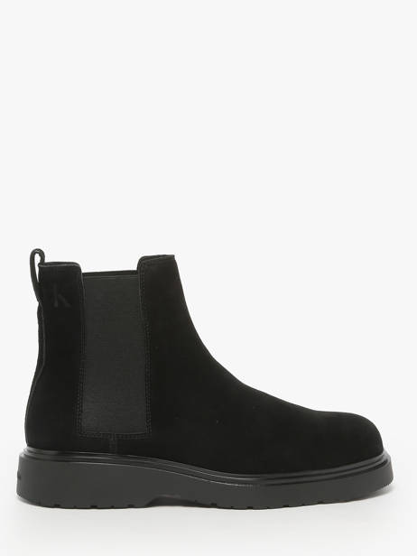 Sneakers Uit Leder Calvin klein jeans Zwart men YM01372