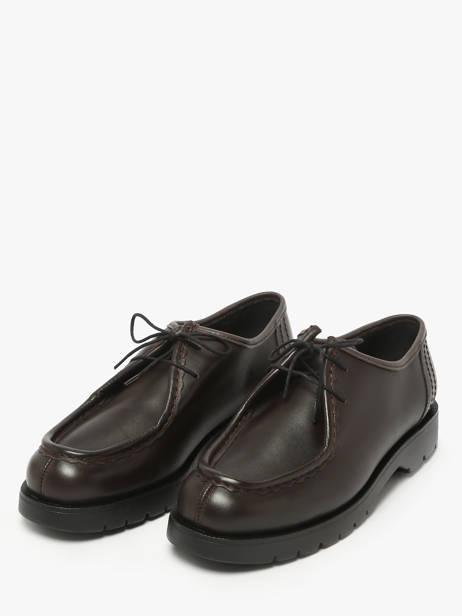 Derby Veterschoenen Uit Leder Kleman Bruin men PADROR ander zicht 1