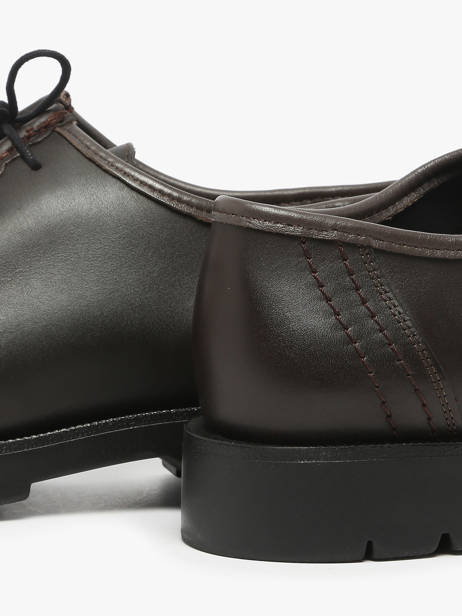 Derby Veterschoenen Uit Leder Kleman Bruin men PADROR ander zicht 2