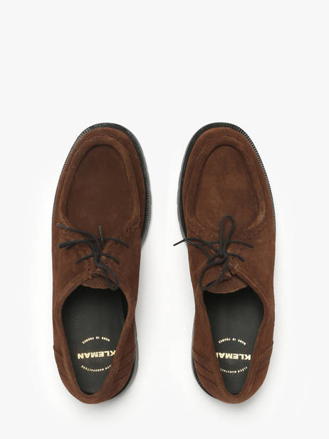 Derby Veterschoenen Uit Leder Kleman Bruin men PADRORVV ander zicht 3