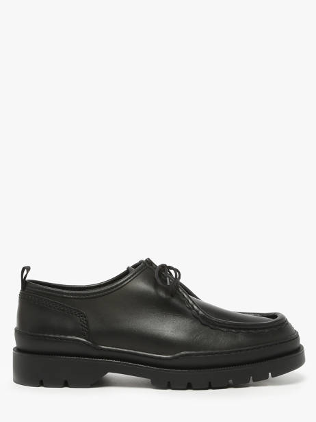 Derby Veterschoenen Uit Leder Kleman Zwart men MAJOR