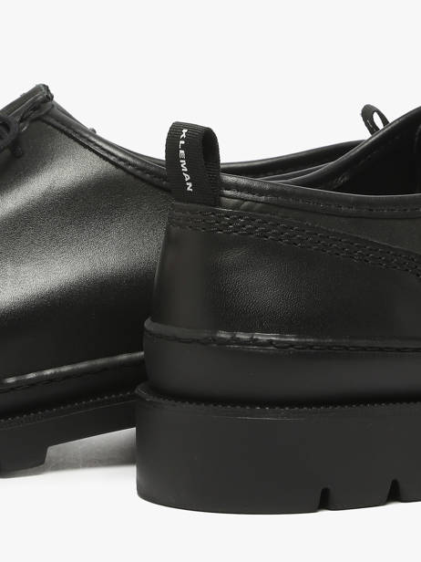Derby Veterschoenen Uit Leder Kleman Zwart men MAJOR ander zicht 2