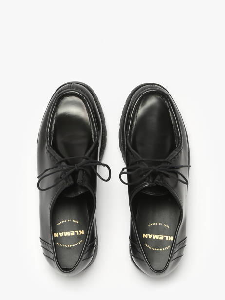 Derby Veterschoenen Uit Leder Kleman Zwart women PADRORB2 ander zicht 3