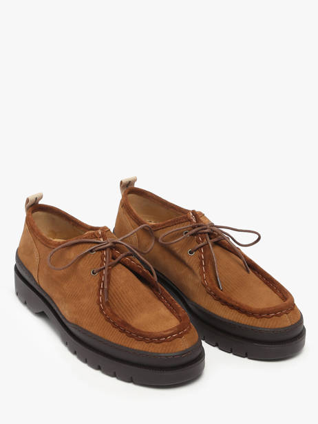 Derby Veterschoenen Uit Leder Kleman Bruin men MAJORV ander zicht 1