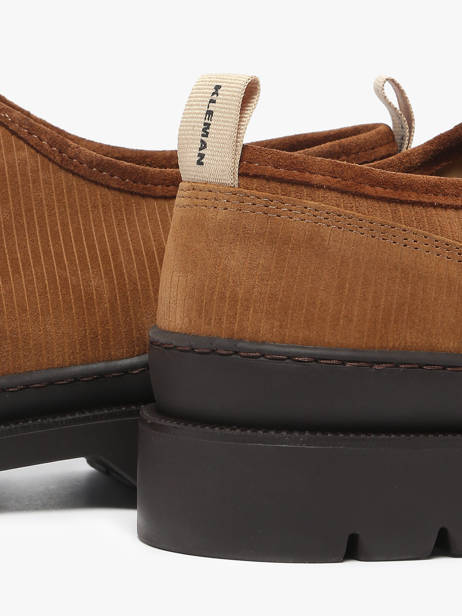Derby Veterschoenen Uit Leder Kleman Bruin men MAJORV ander zicht 2