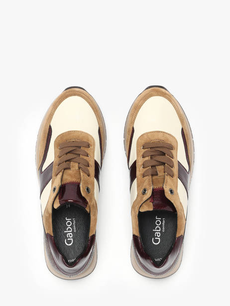 Sneakers Uit Leder Gabor Bruin women 20 ander zicht 3