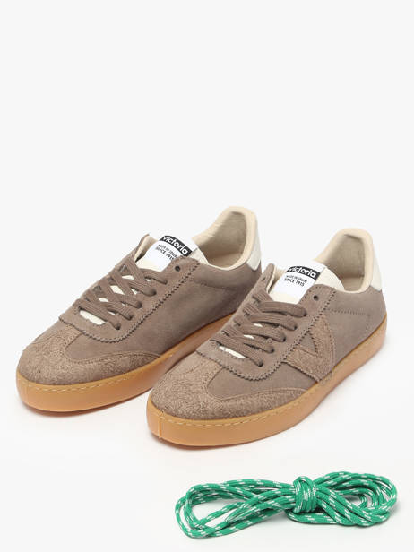 Sneakers Berlin Uit Leder Victoria Bruin women 1126229 ander zicht 2