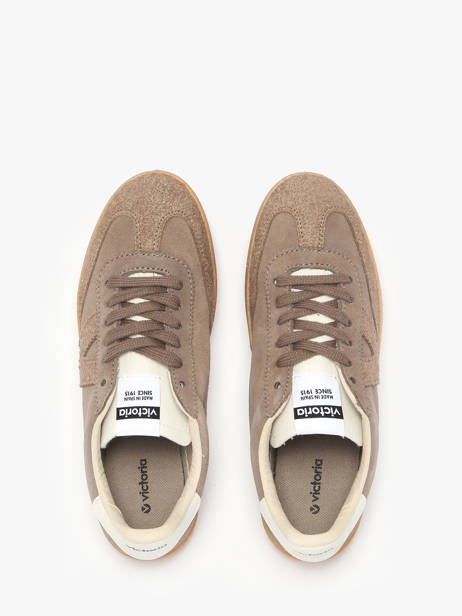 Sneakers Berlin Uit Leder Victoria Bruin women 1126229 ander zicht 4