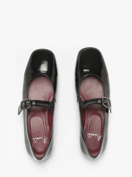 Sneakers Uit Leder Aliwell Zwart women A2717 ander zicht 3