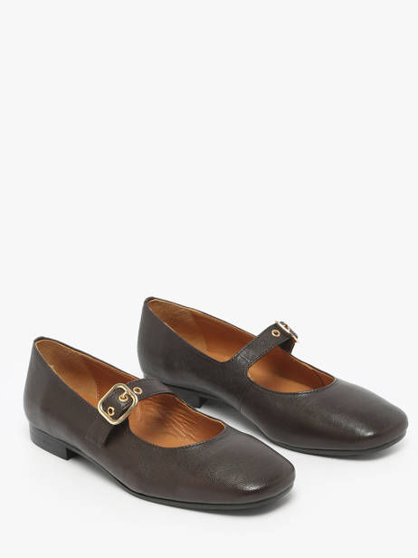 Sneakers Uit Leder Aliwell Bruin women A2715 ander zicht 1