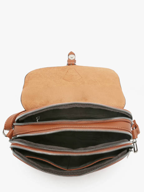 Cross Body Tas Grained Miniprix Bruin grained F3601 ander zicht 1